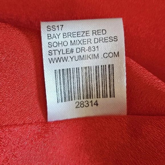 Yumi Kim Soho Mixer Wrap Casual Floral Silk Bay Breeze Red Mini Dress Size Small - Picture 15 of 16
